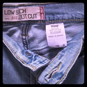 Levi slouch boot cut jeans